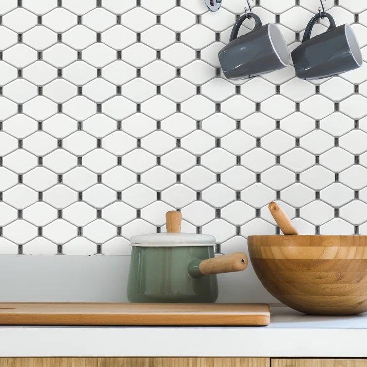 Badajoz 2" x 3" Glass Honeycomb Mosaic Tile