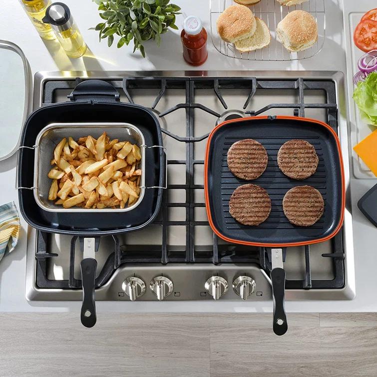 Kenmore 5 Piece Nonstick Multi Function Cookware Set In Black | Wayfair