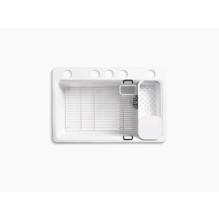 Riverby 33" x 22" x 9-5/8" Under-Mount Single-Bowl Kitchen Sink with Accessories