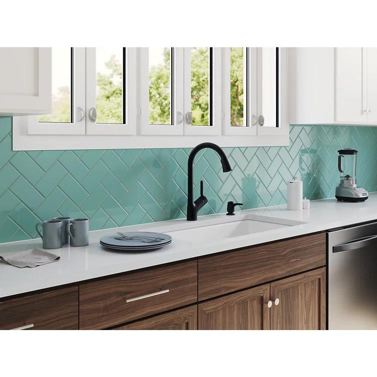 Iron Tones 33" L x 18.75" W Large/Medium Double-Bowl Kitchen Sink