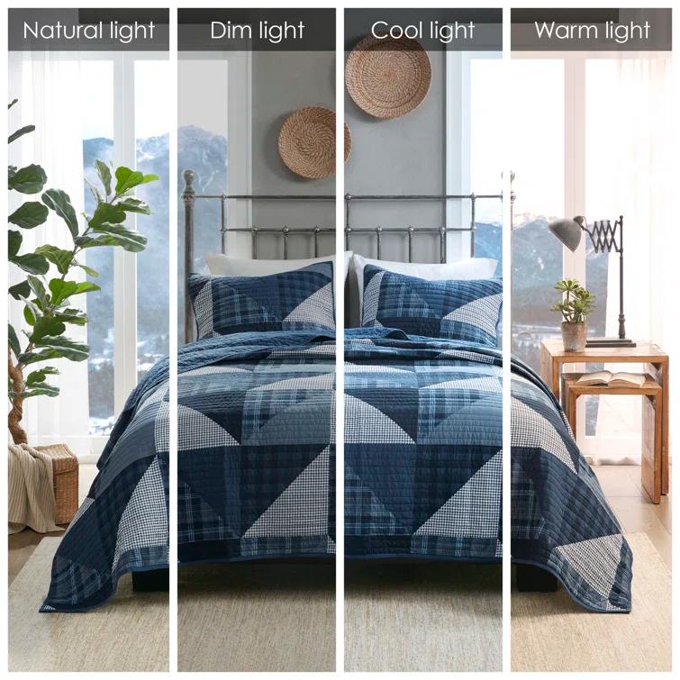 Woolrich Olsen 3 Piece Oversized Cotton Quilt Set