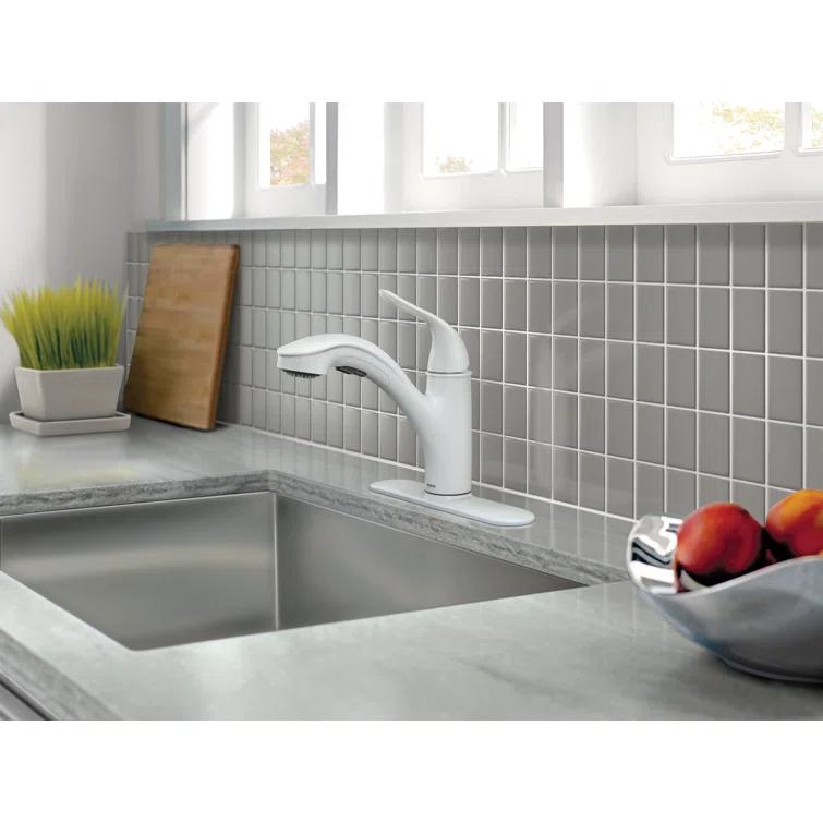 Moen Brecklyn Single-Handle Pull-Out Sprayer Kitchen Faucet with Power Clean Technology