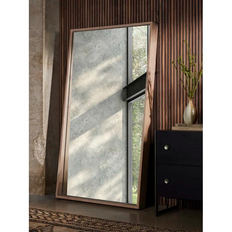 Akia Full Length Mirror - Whitewash Acacia