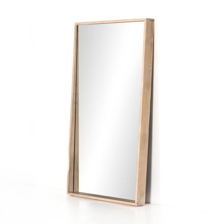 Akia Full Length Mirror - Whitewash Acacia