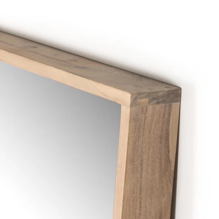 Akia Full Length Mirror - Whitewash Acacia