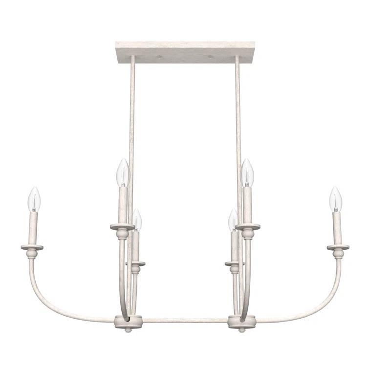 Hunter Southcrest 6 Light Linear Chandelier Ceiling Light Fixture