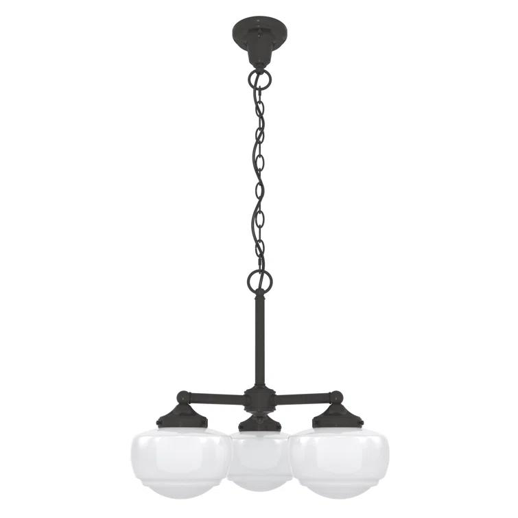 Hunter Fan Hunter Saddle Creek 3 Light Chandelier Ceiling Light Fixture