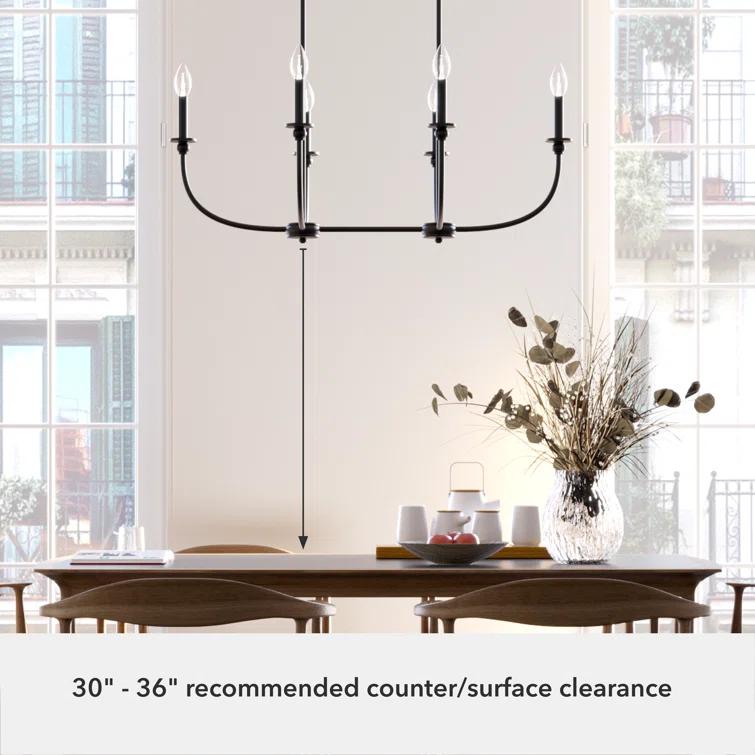 Hunter Southcrest 6 Light Linear Chandelier Ceiling Light Fixture