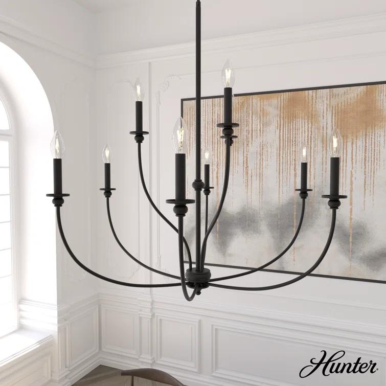 Hunter Southcrest 9 Light 2 Tier Chandelier Ceiling Light Fixture