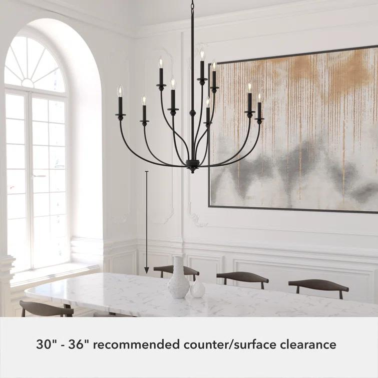Hunter Southcrest 9 Light 2 Tier Chandelier Ceiling Light Fixture