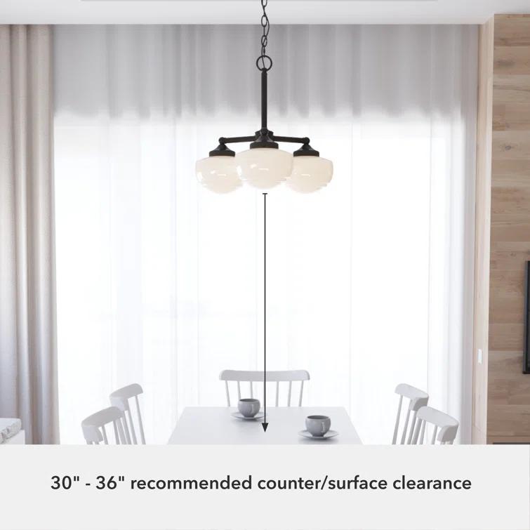 Hunter Fan Hunter Saddle Creek 3 Light Chandelier Ceiling Light Fixture