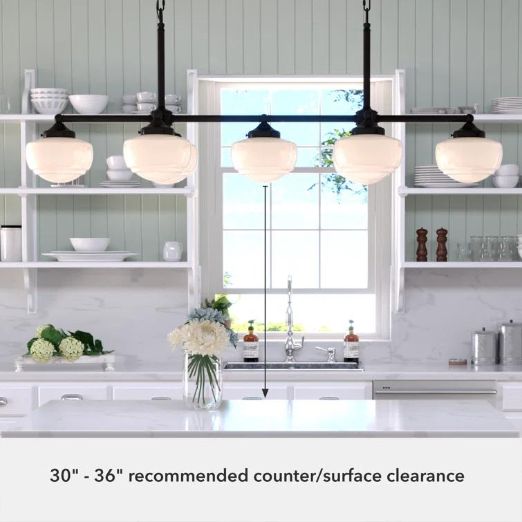 Hunter Saddle Creek 7 Light Linear Chandelier Ceiling Light Fixture