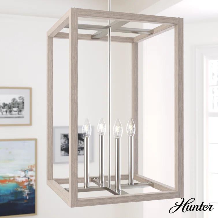 Hunter 18 Inch Squire Manor 4 Light Pendant Ceiling Light Fixture