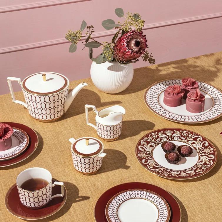 Wedgwood Renaissance Red 10.6" Dinner Plate | Wayfair