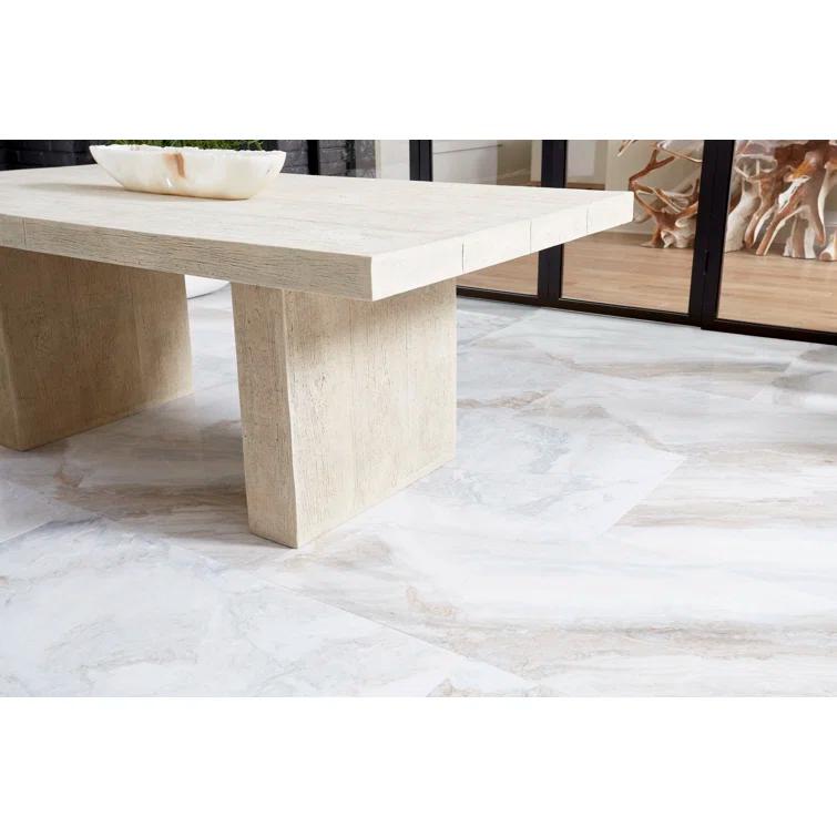 Old Lumber Dining Table, Roman Stone