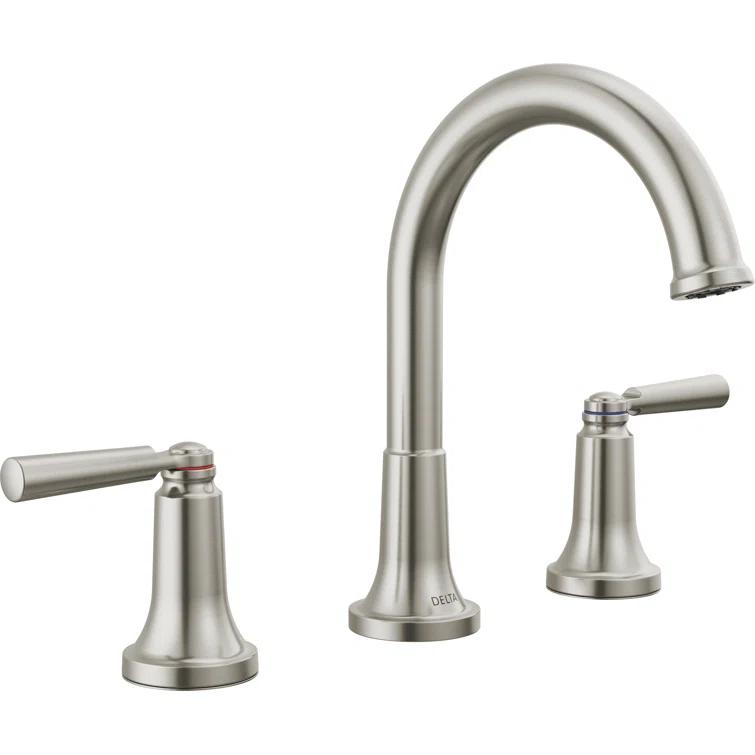 SAYLOR™ Widespread Bathroom Faucet 3 Hole, 2-handle Bathroom Sink Faucet with Drain Assembly