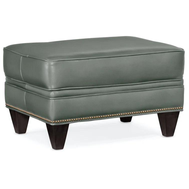 Reddish Upholstered Ottoman