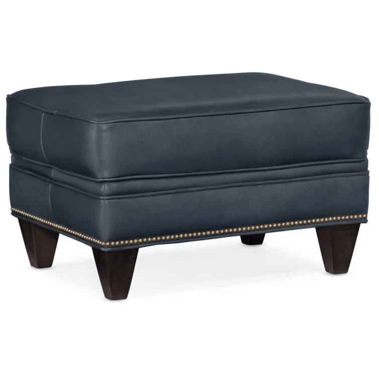 Reddish Upholstered Ottoman