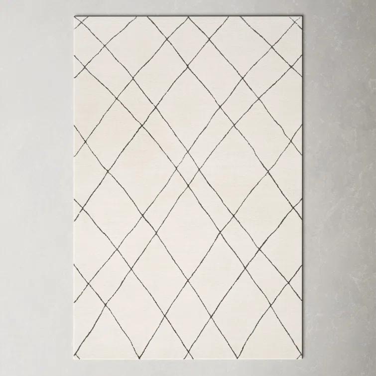 Seaton Wool Black/Cream Rug
