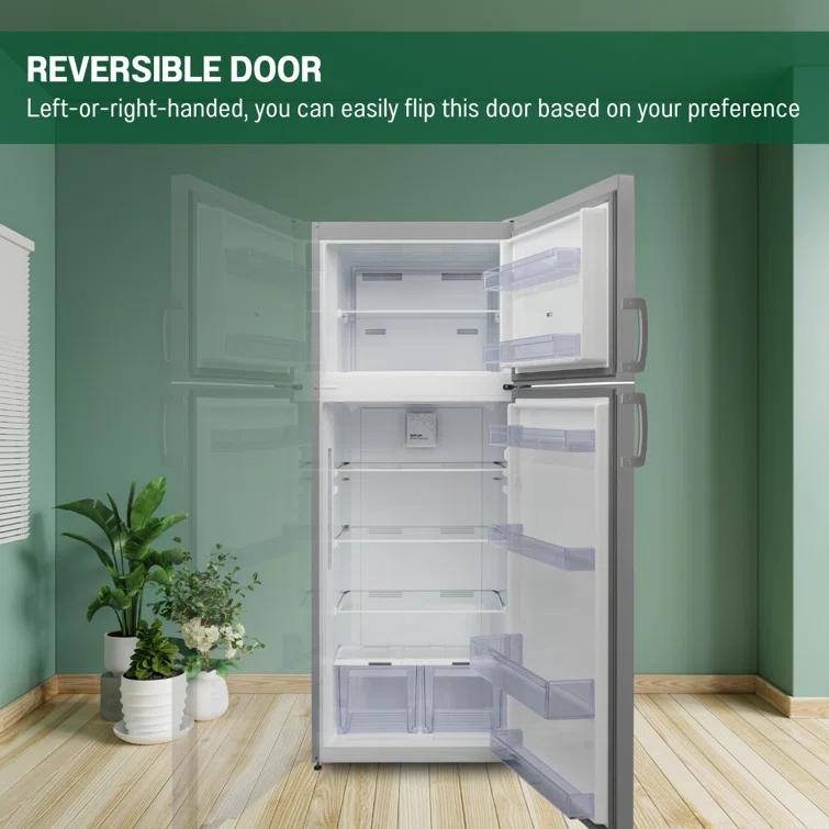 Equator Advanced Appliances Equator 14.3 cf Stainless Refrigerator-Freezer Top Mount Frost Free E-Star Europe RF 142 S