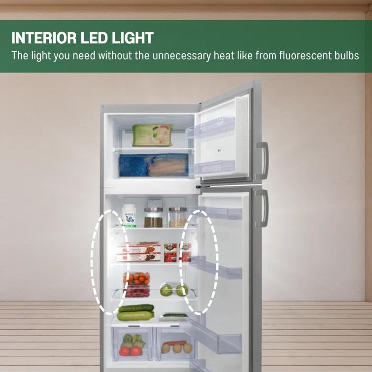 Equator Advanced Appliances Equator 14.3 cf Stainless Refrigerator-Freezer Top Mount Frost Free E-Star Europe RF 142 S