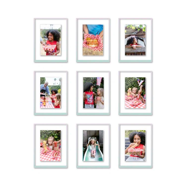 Float Frame for Tabletop or Wall with Magnetic Photo Holder
