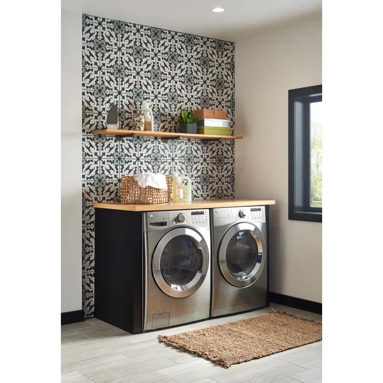 Amara 8" x 8" Encaustic Look Matte Porcelain Floor & Wall Tile