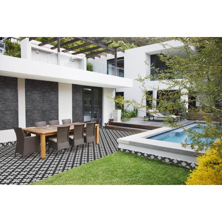 Amara 8" x 8" Encaustic Look Matte Porcelain Floor & Wall Tile