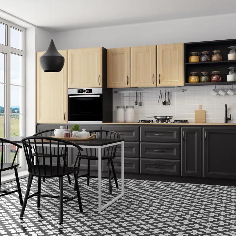 Amara 8" x 8" Encaustic Look Matte Porcelain Floor & Wall Tile