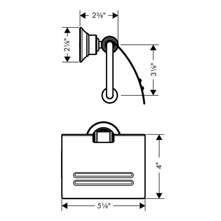 Montreux Wall Mounted Toilet Paper Holder