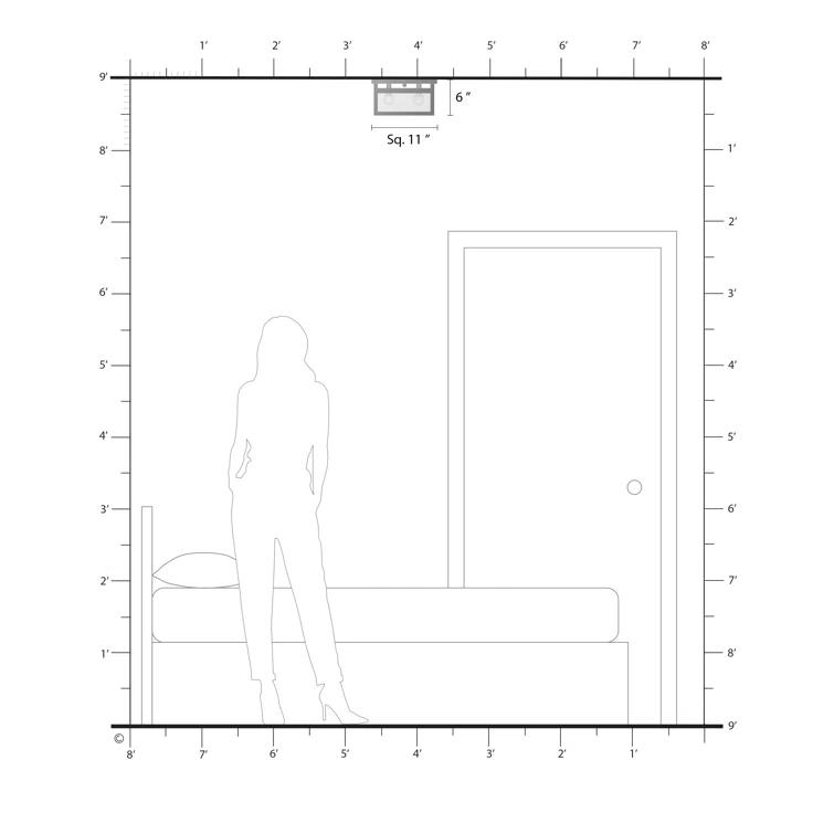Teodro 4-Light 11" Flush Mount