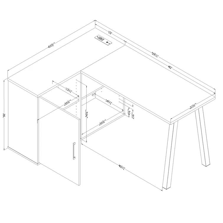 Zolten L-Shape Desk
