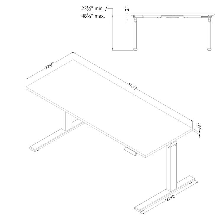 Ezra Height Adjustable Standing Desk