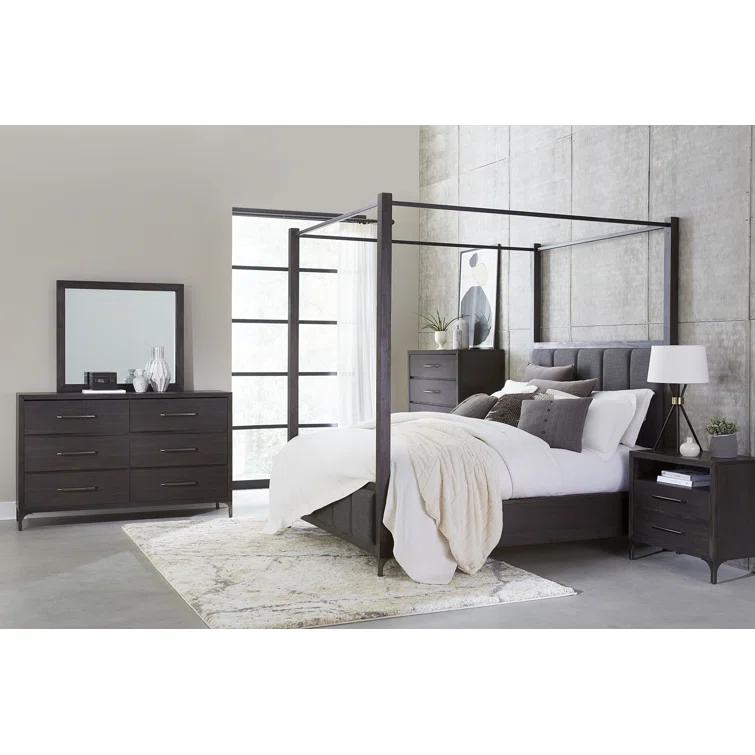 Lucerne Solid Wood Panel Bed