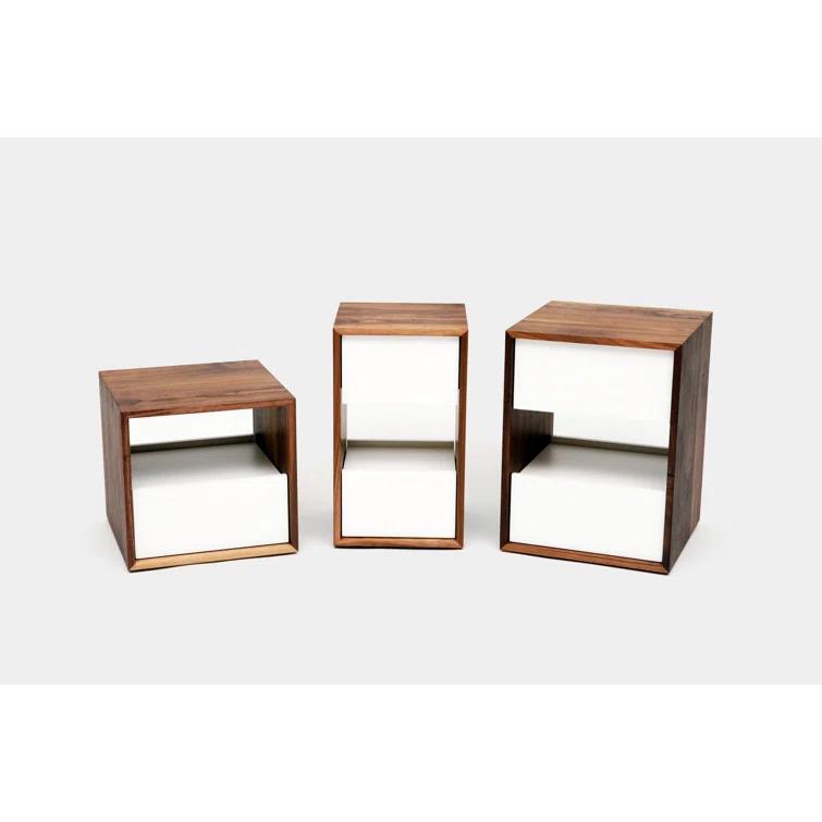 THN 14'' W Solid Wood Nightstand