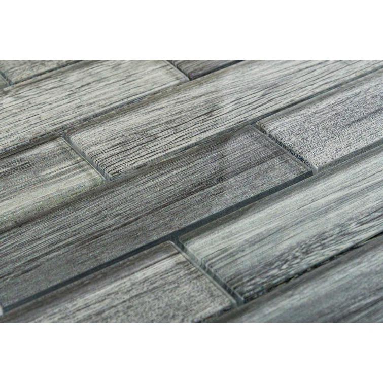 Migdal 2'' x 6'' Glass Brick Joint Mosaic Kitchen Backsplash, Bathroom, Shower, Wall and Floor Tile