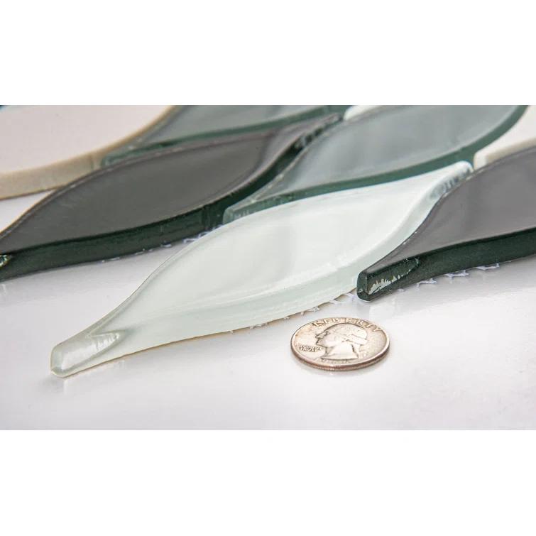 Zeille Glass and Metal Arabesque Mosaic Kitchen Backsplash, Bathroom, Shower, Wall and Floor Tile