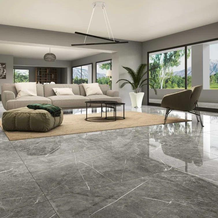 Bond Tile 12" x 24" Porcelain Marble Look Wall & Floor Tile