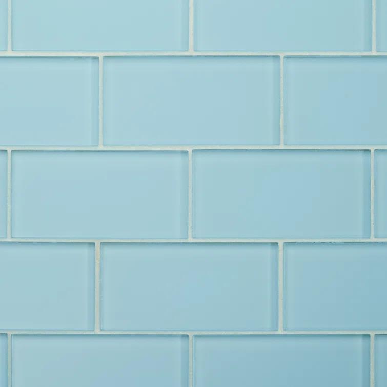 Premium 3" x 6" Straight Edge Glass Mosaic Subway Tile