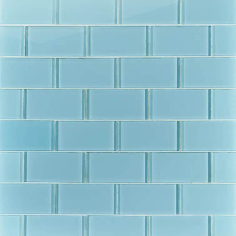 Premium 3" x 6" Straight Edge Glass Mosaic Subway Tile