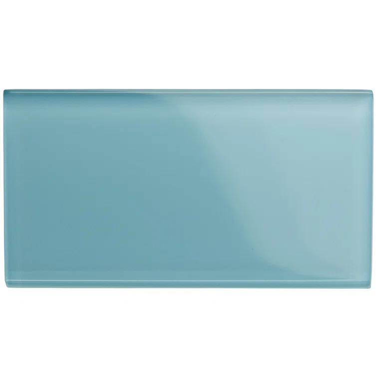 Premium 3" x 6" Straight Edge Glass Mosaic Subway Tile