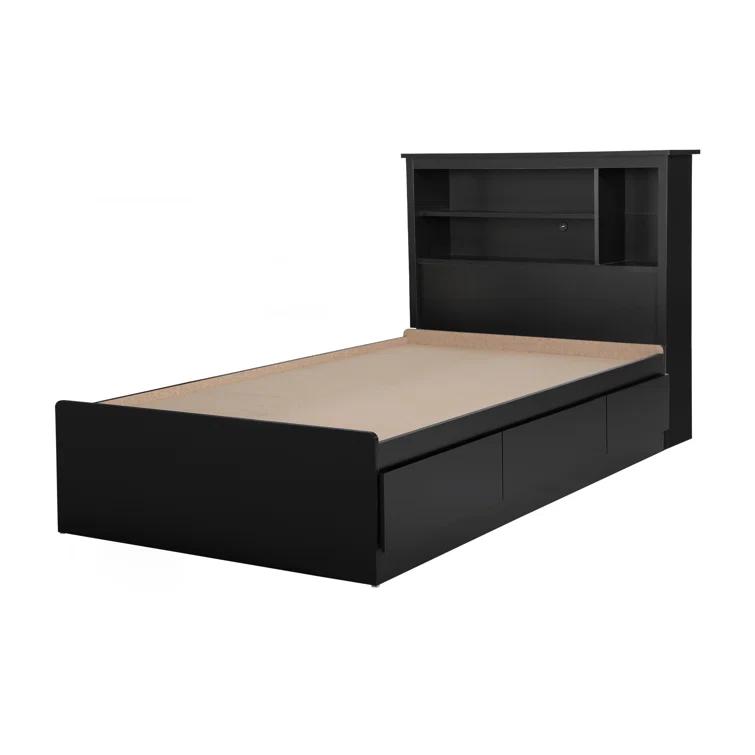 Vito Mates Bed With Bookcase Headboard Set