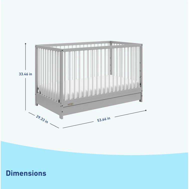Graco Teddi 5-in-1 Convertible Crib with Storage