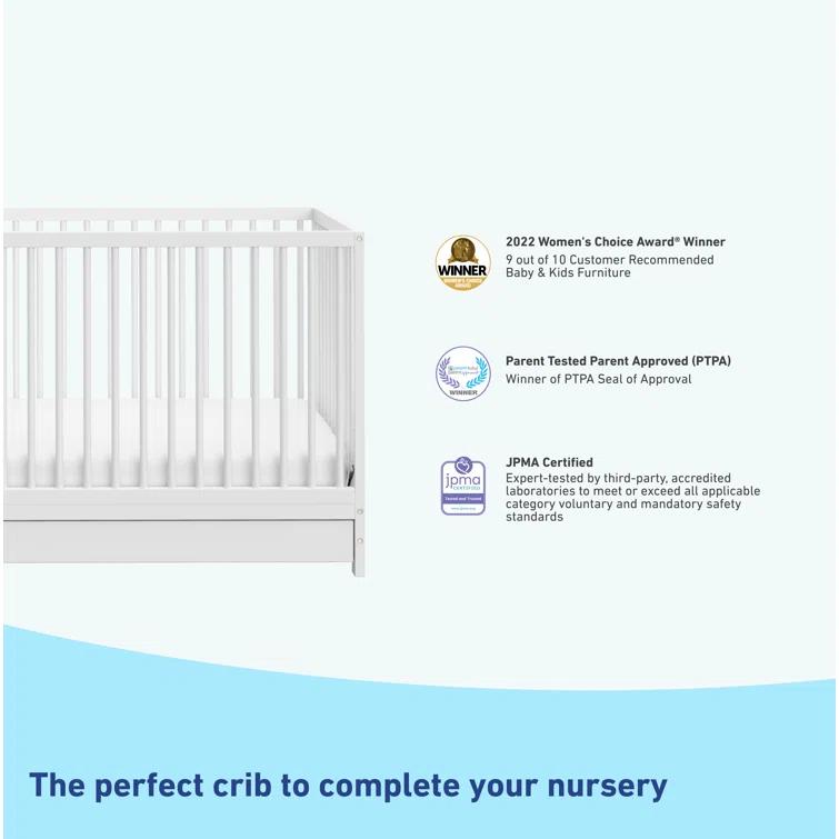 Teddi 5-in-1 Convertible Crib with Storage