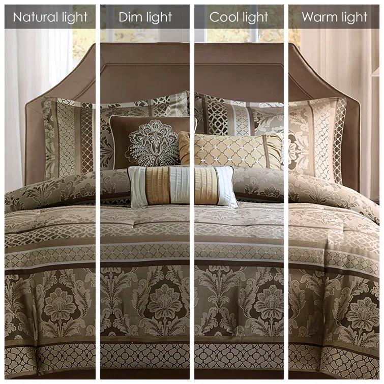 Madison Park Bellagio 7 Piece Jacquard Comforter Set