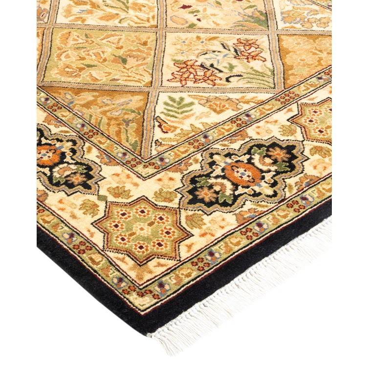 Hand-Knotted Multi-Color Wool Oriental 8' x 10' Area Rug