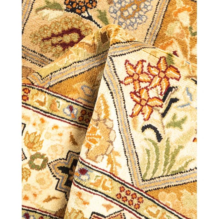 Hand-Knotted Multi-Color Wool Oriental 8' x 10' Area Rug