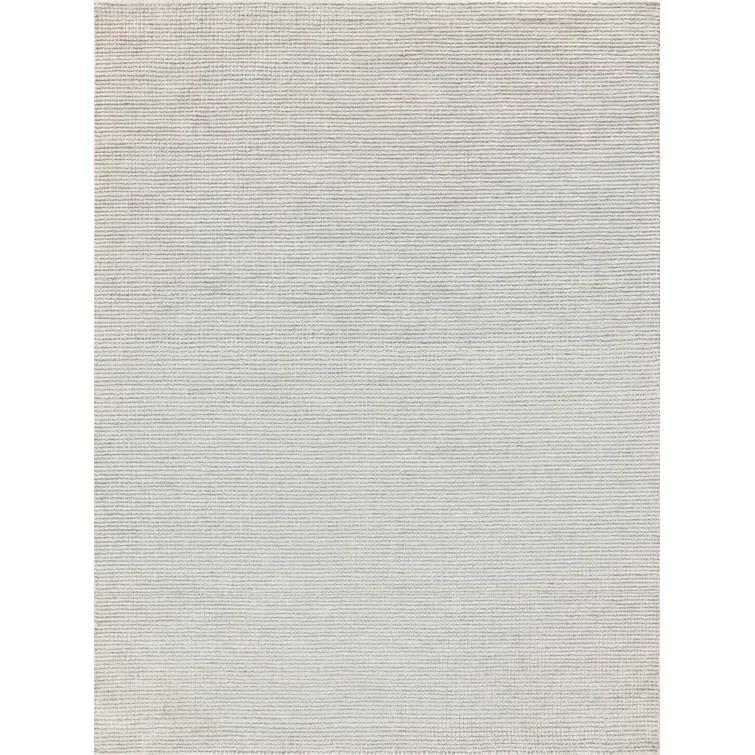 Key West Handmade Hand-Tufted New Zealand Wool Light Silver Area Rug