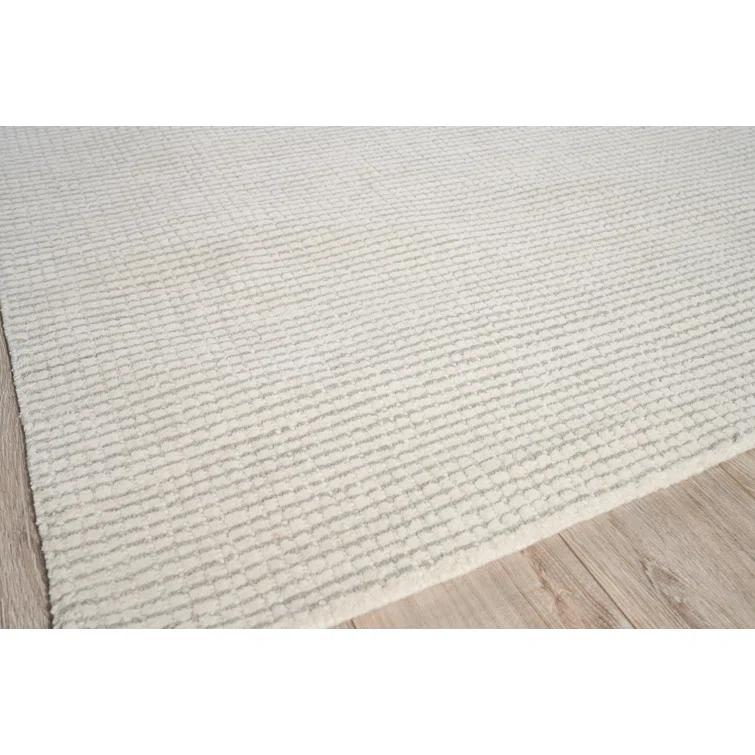 Key West Handmade Hand-Tufted New Zealand Wool Light Silver Area Rug