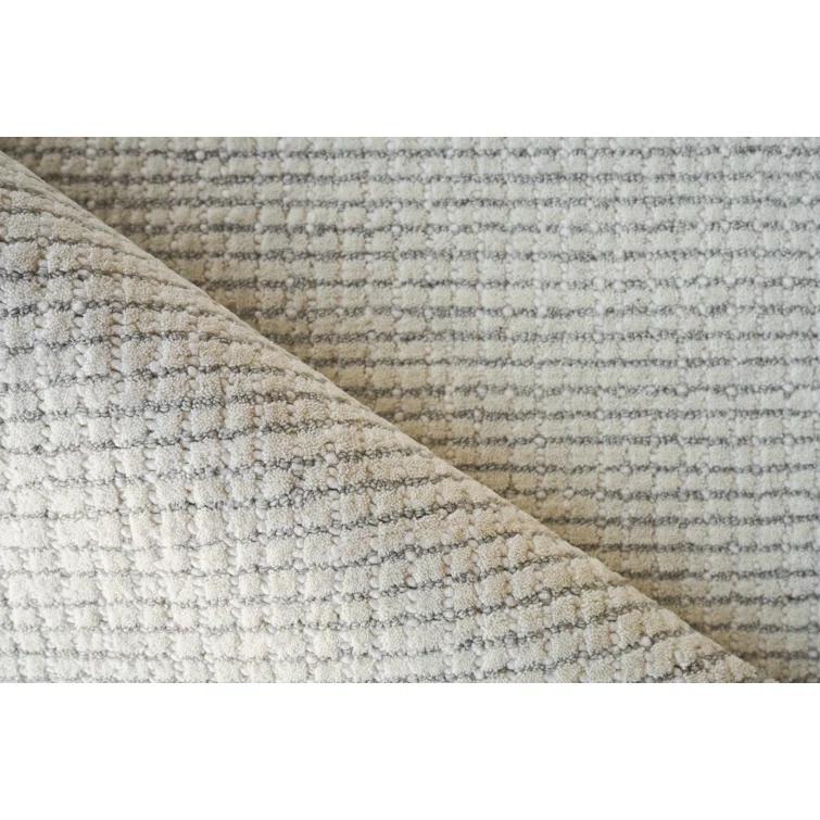 Key West Handmade Hand-Tufted New Zealand Wool Light Silver Area Rug